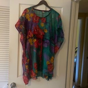 Floral Chiffon shirt one size fits all